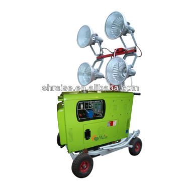 4 lamp industrial mobile light tower RZZM-22G